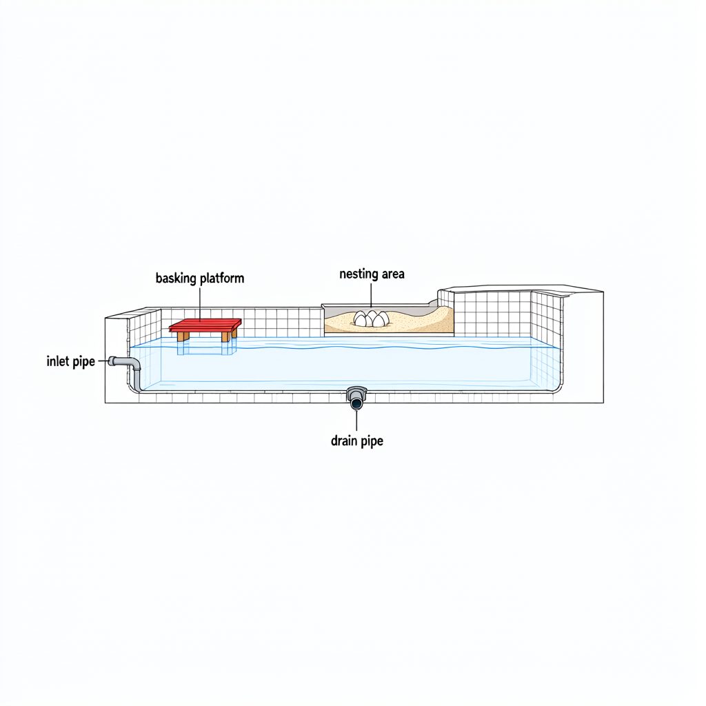 室外龟池结构